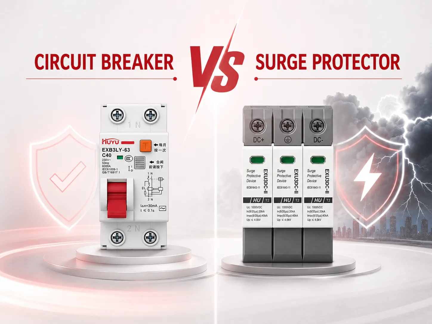 Circuit Breaker vs Surge Protector