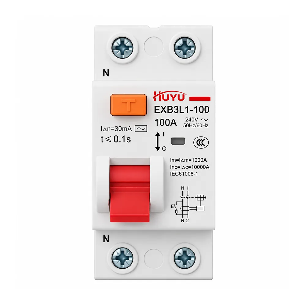 EXB3L1 100 RCCB - 100A 30mA 100mA 300mA,2P/4P,Type AC/A