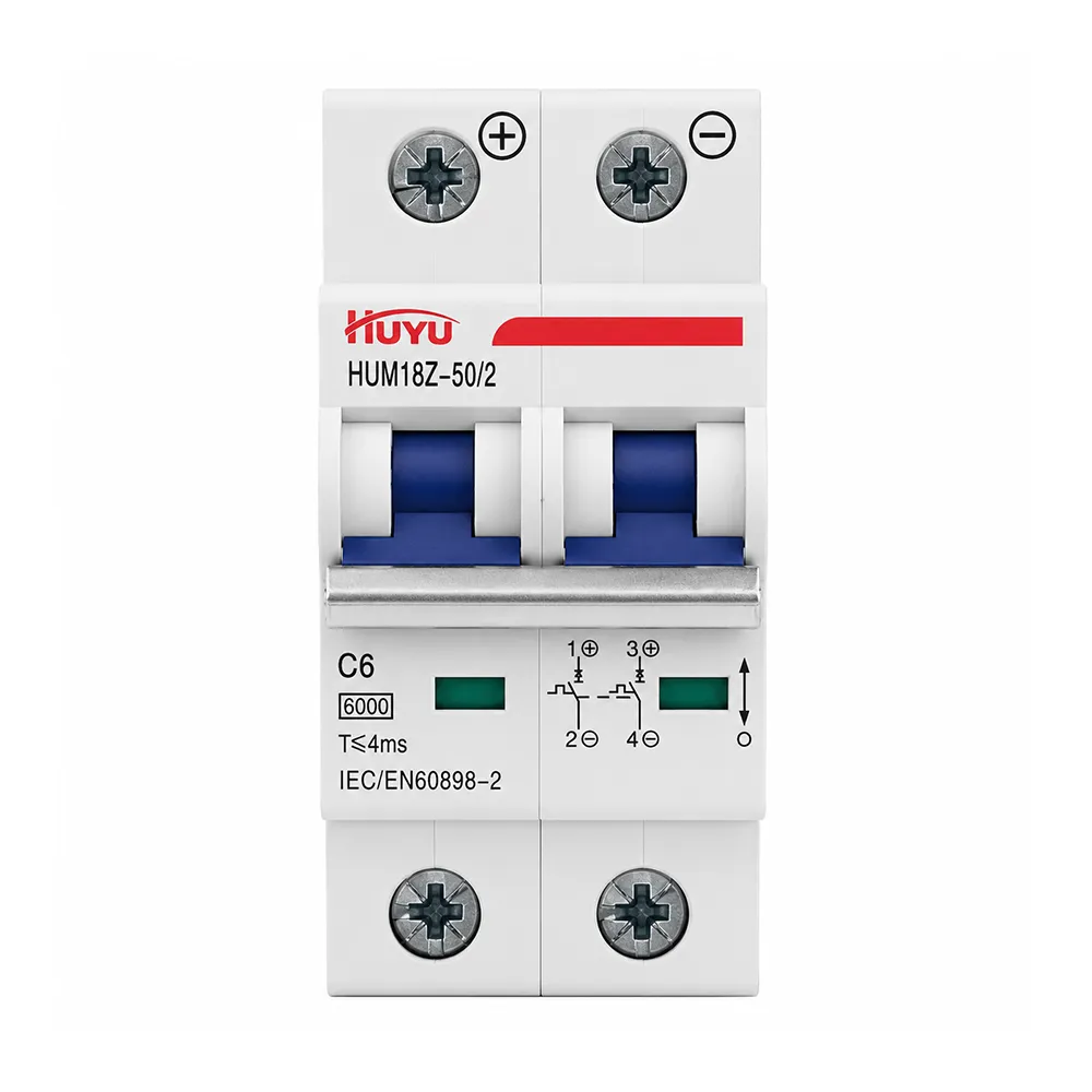 HUM18Z-50 DC MCB – 6A to 50A,1P/2P