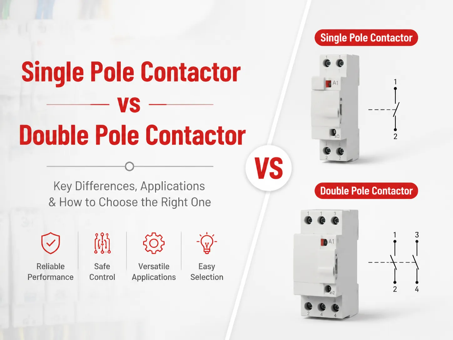 Single Pole Contactor vs Double Pole