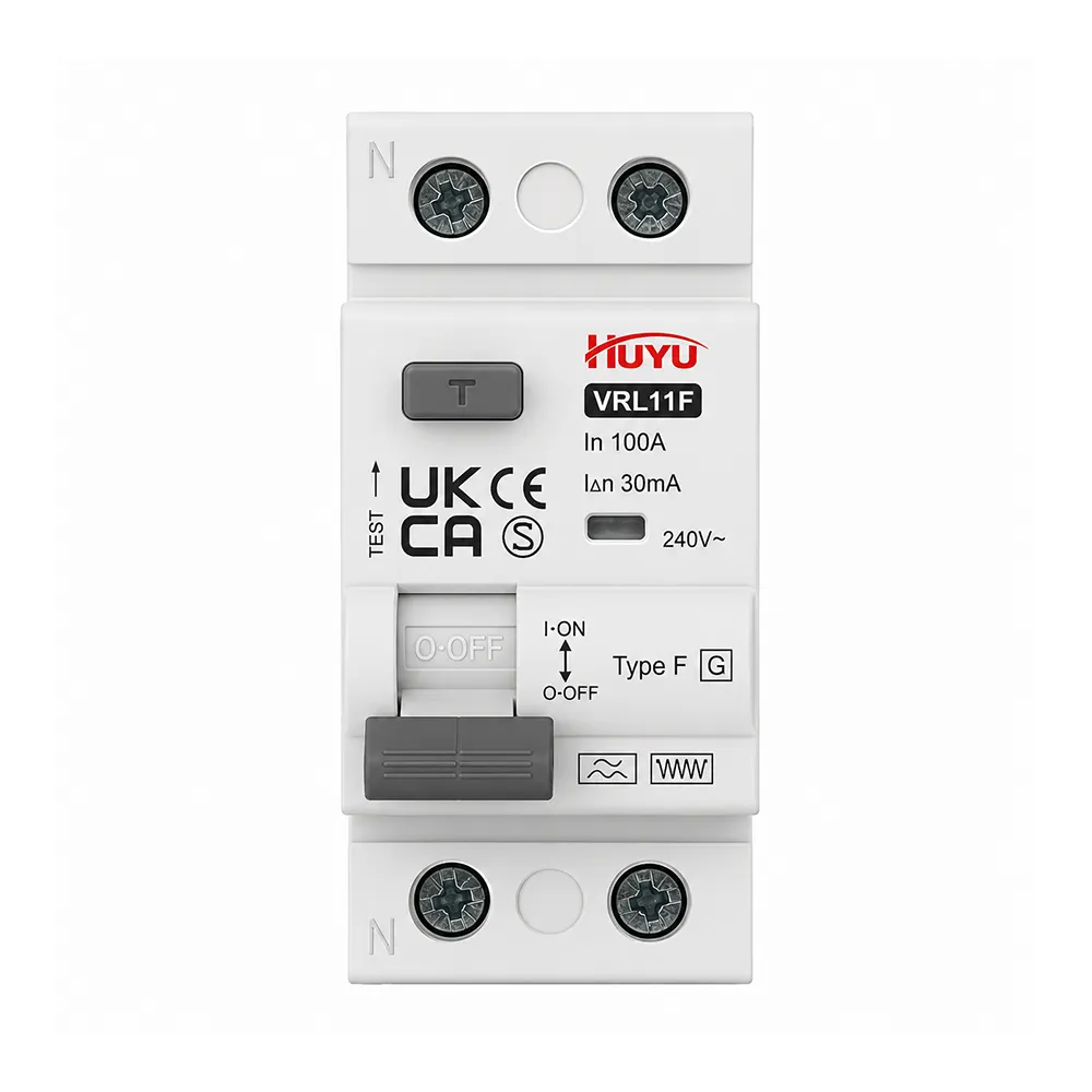VRL11F Type F RCCB,100A 30mA 300mA,2P 4P