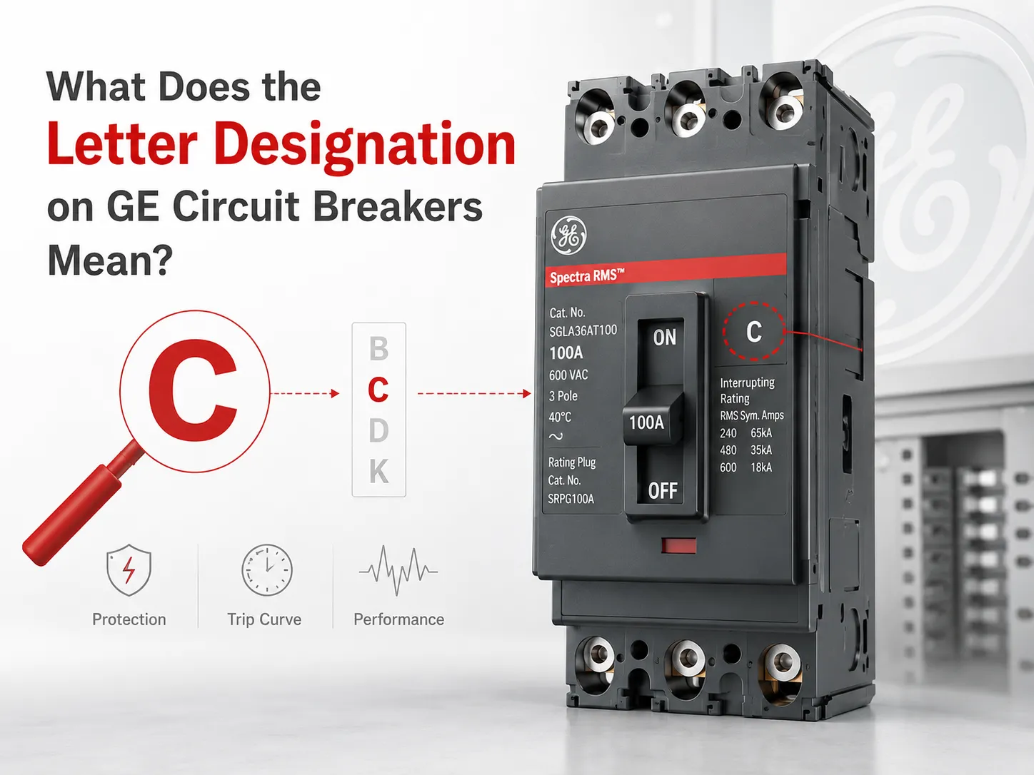 What Does the Letter Designation on GE Circuit Breakers Mean