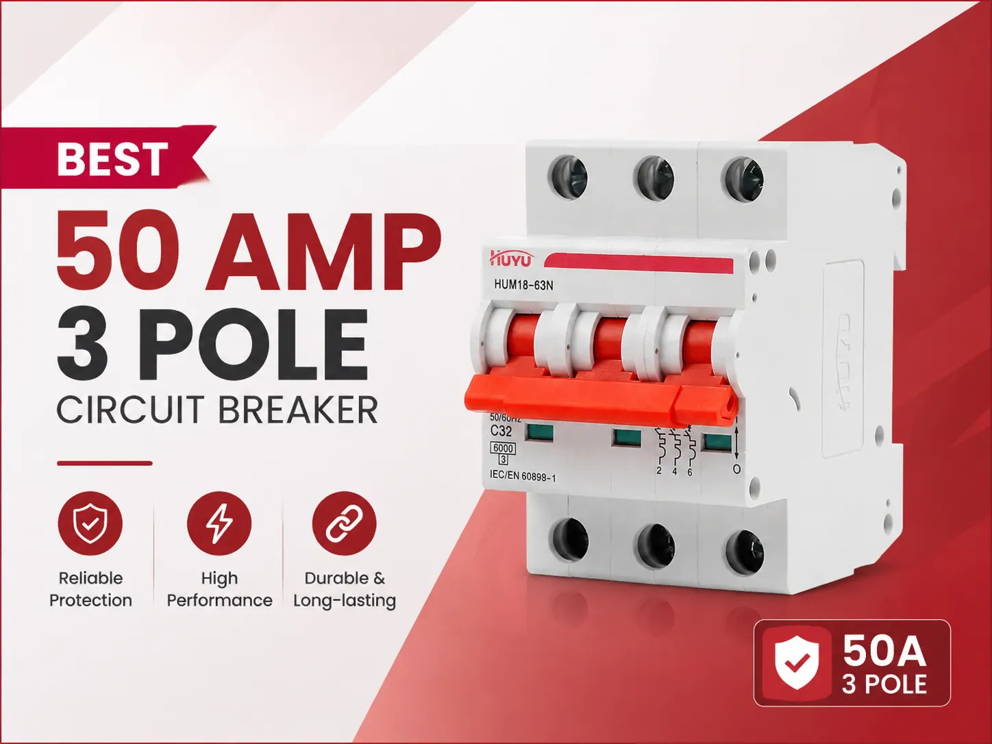 Best 50 Amp 3 Pole Circuit Breaker