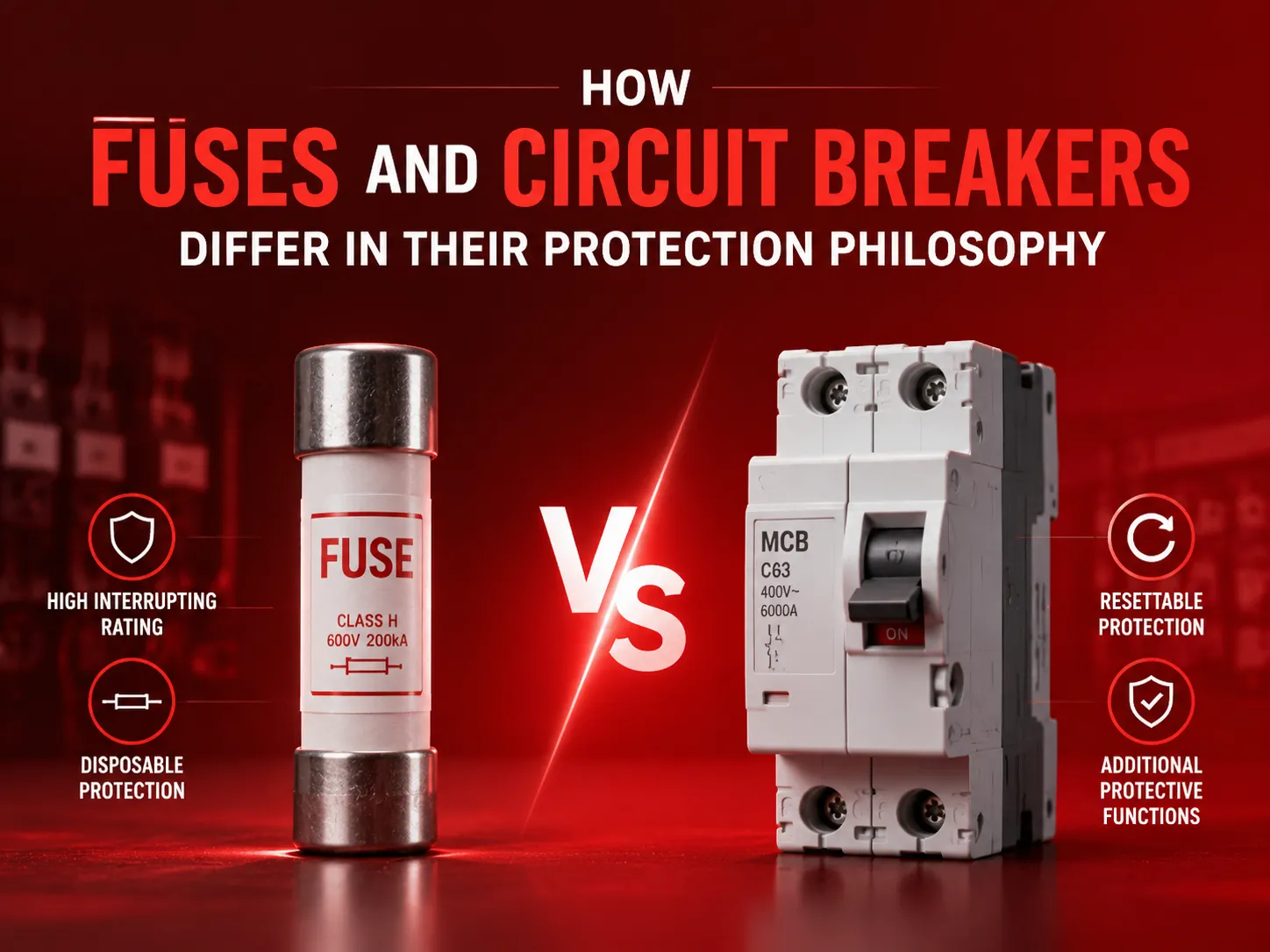 How Fuses and Circuit Breakers Differ in Their Protection Philosophy