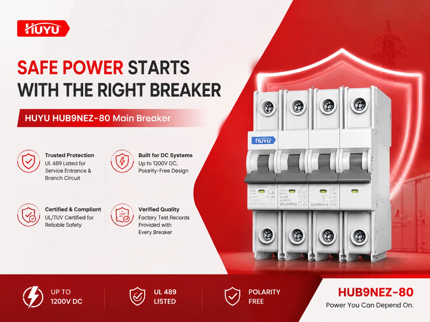 How HUYU Supports Safe Main Breaker Replacement