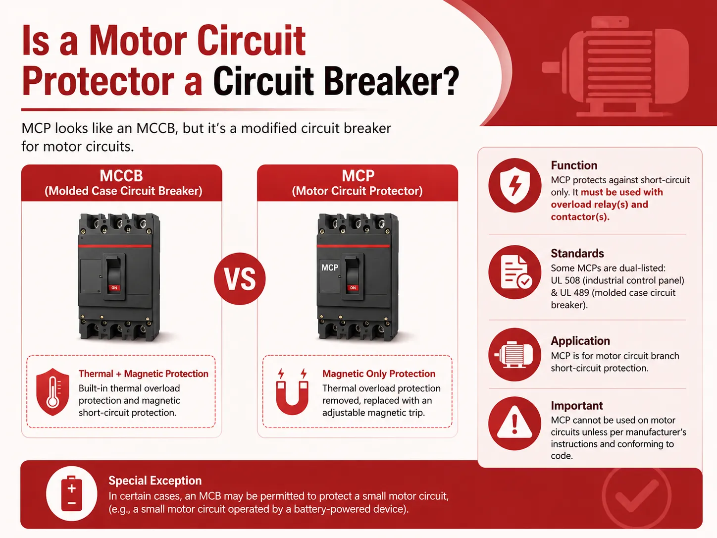 Is a Motor Circuit Protector a Circuit Breaker