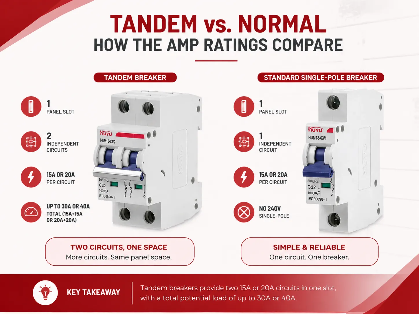 Tandem vs. Normal How the Amp Ratings Compare