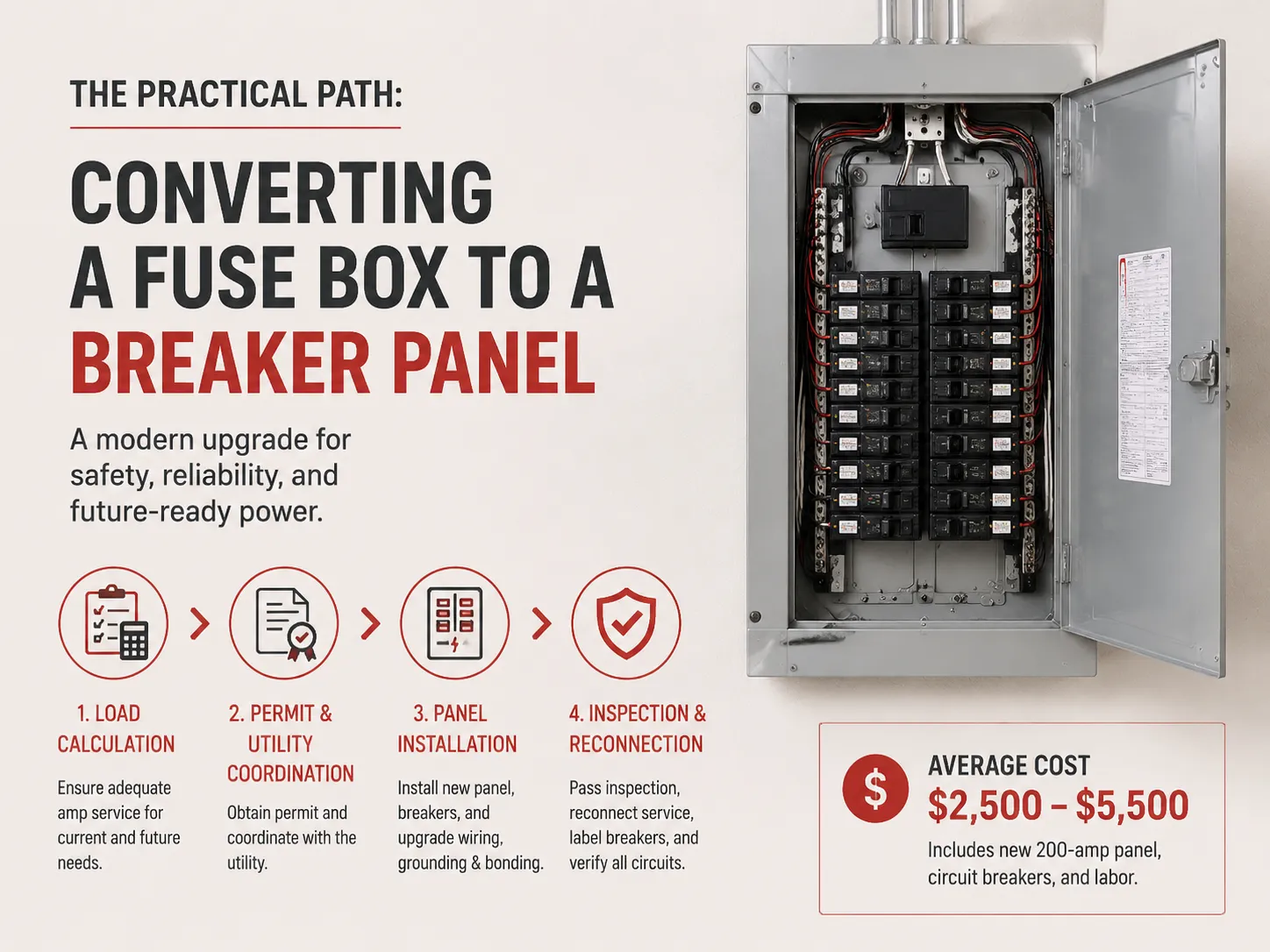 The Practical Path Converting a Fuse Box to a Breaker Panel