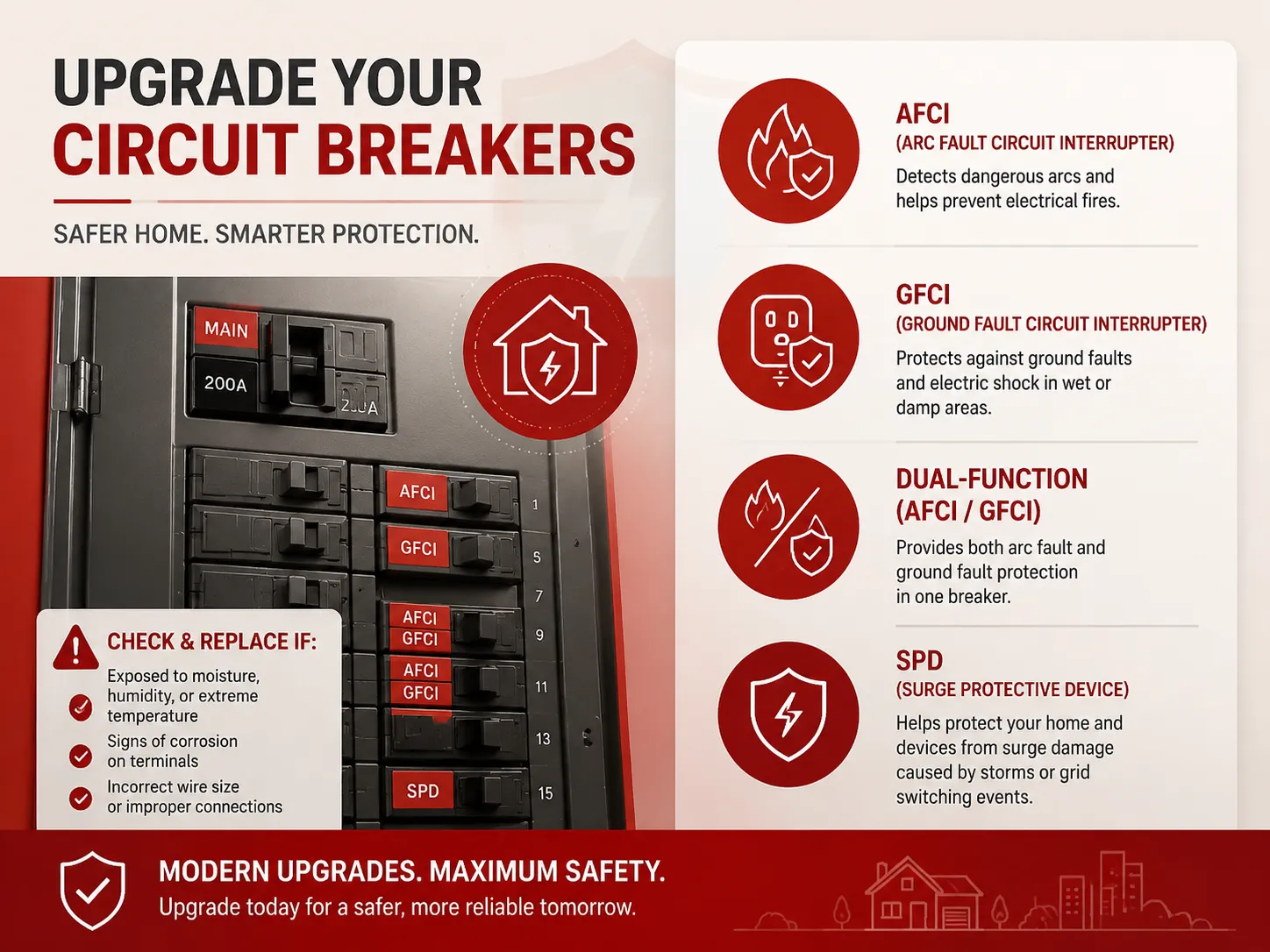 Which Circuit Breakers Typically Need Upgrading