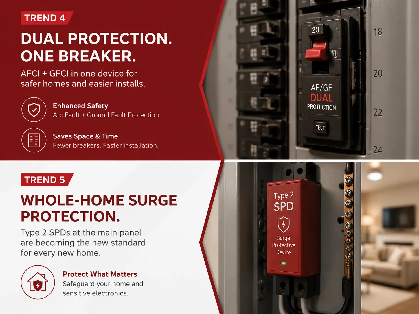 Whole‑Home Surge Protection as Standard Equipment