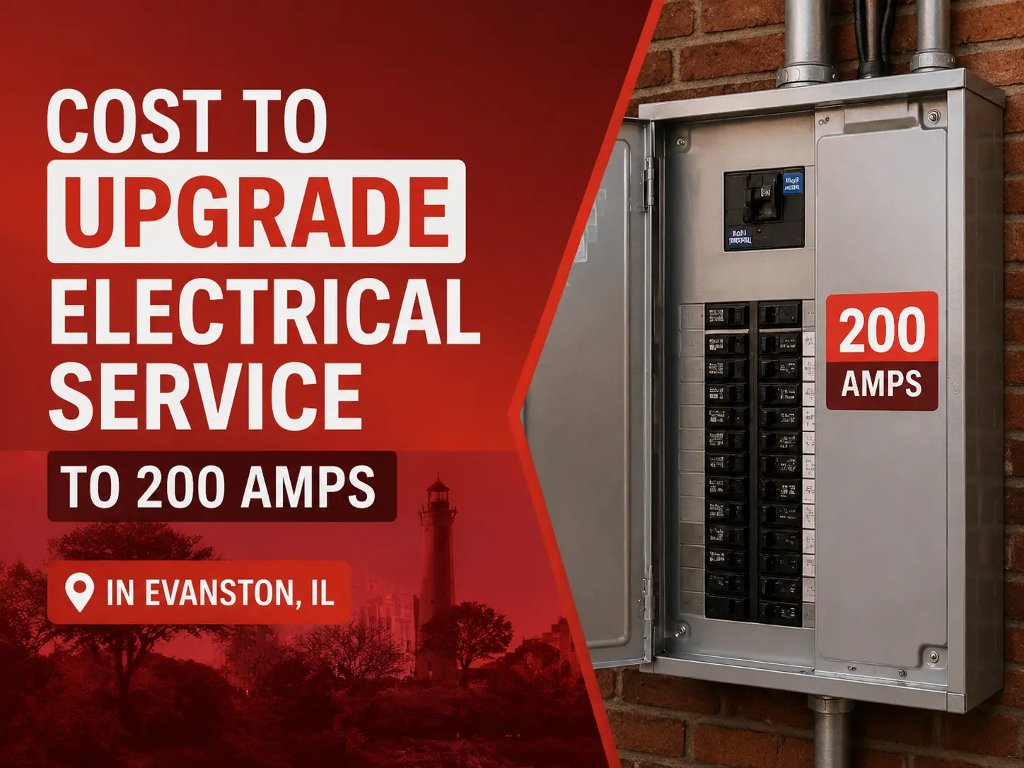 Cost to Upgrade Electrical Service to 200 Amps in Evanston IL