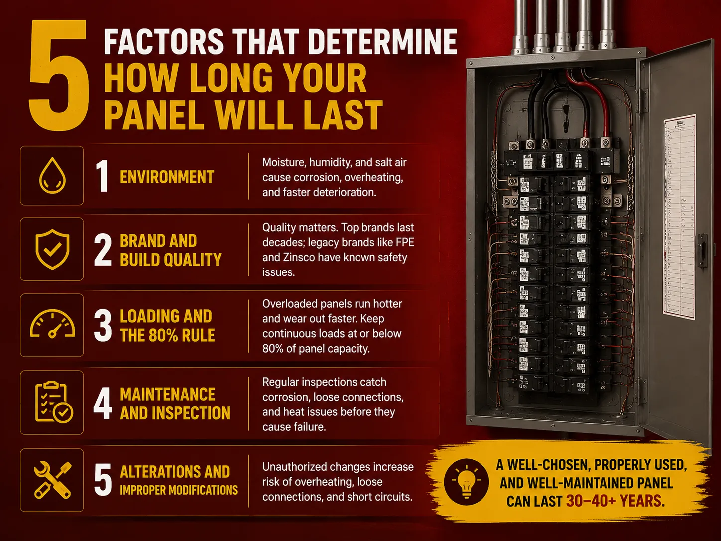 Five Factors That Determine How Long Your Panel Will Last