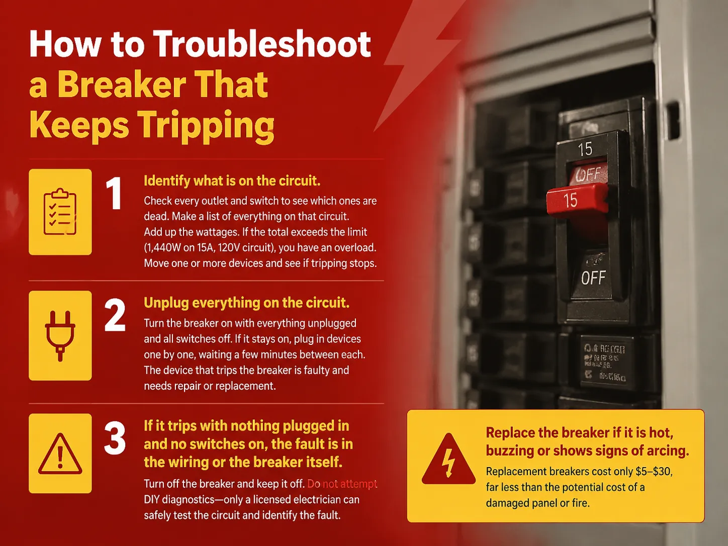 How to Troubleshoot a Breaker That Keeps Tripping
