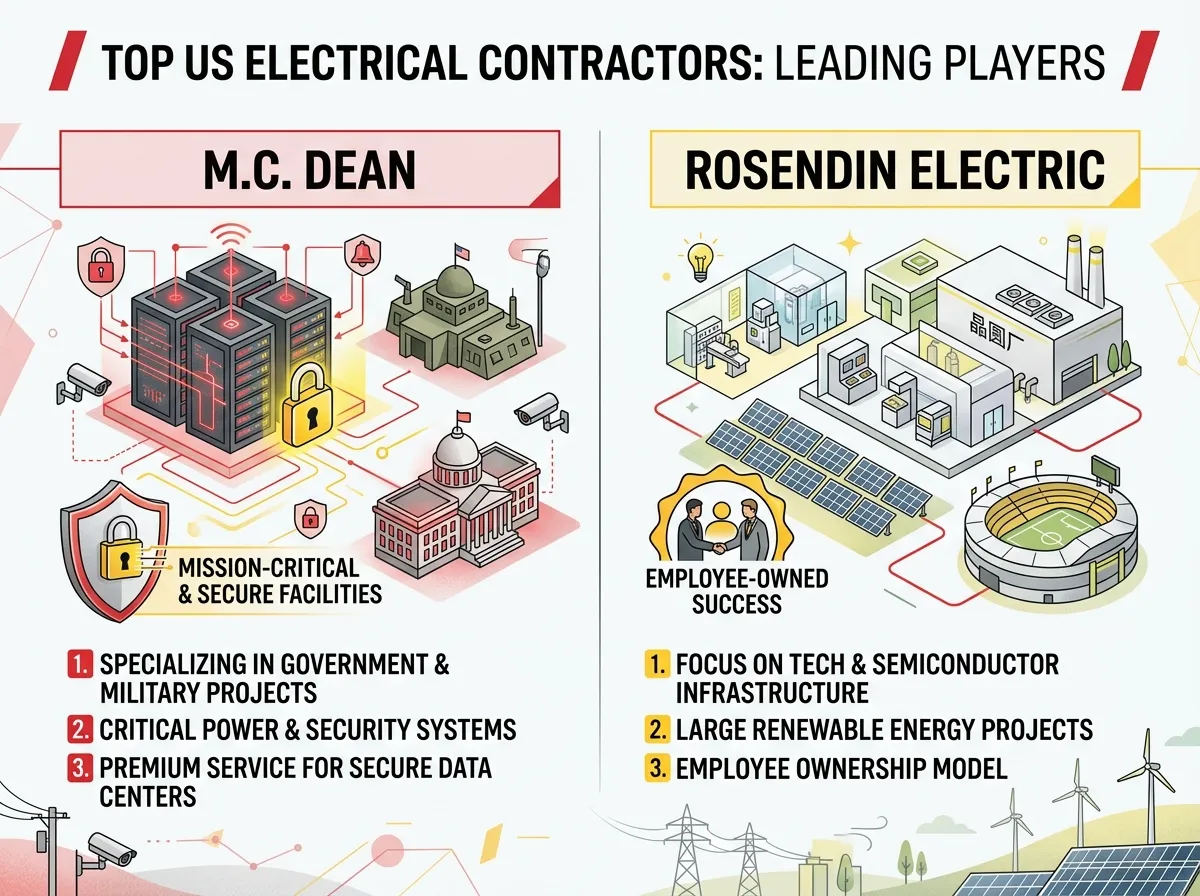 M C Dean and rosendin electric