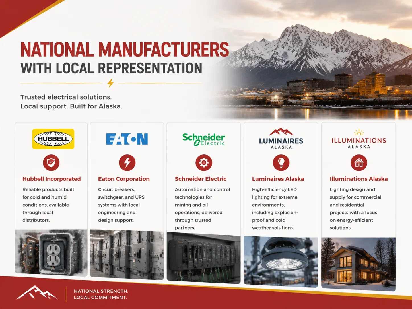 National Manufacturers with Local Representation