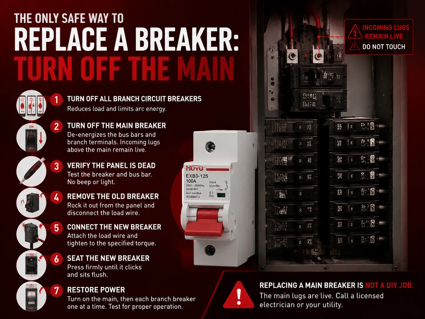The Only Safe Way to Replace a Breaker