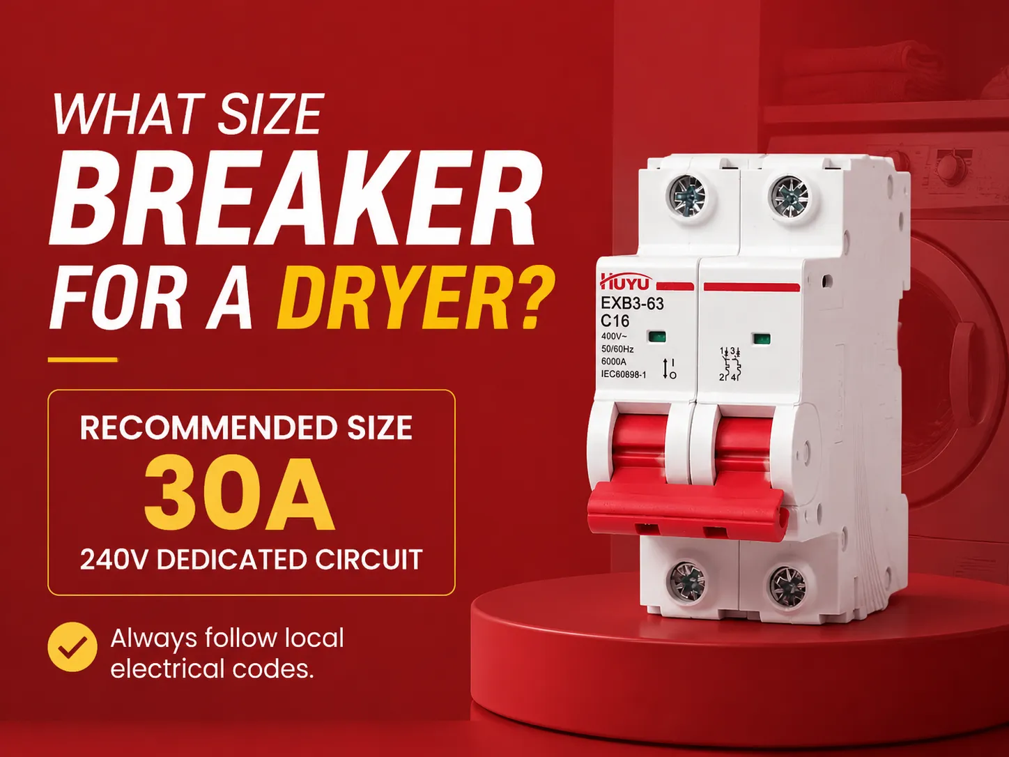 What Size Breaker for a Dryer