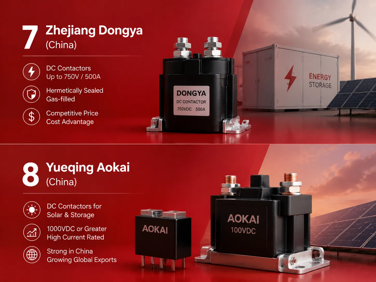 Zhejiang Dongya และ Yueqing Aokai
