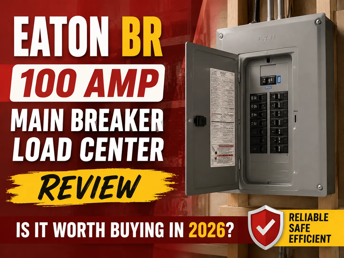 Eaton BR 100 Amp Main Breaker Load Center Review