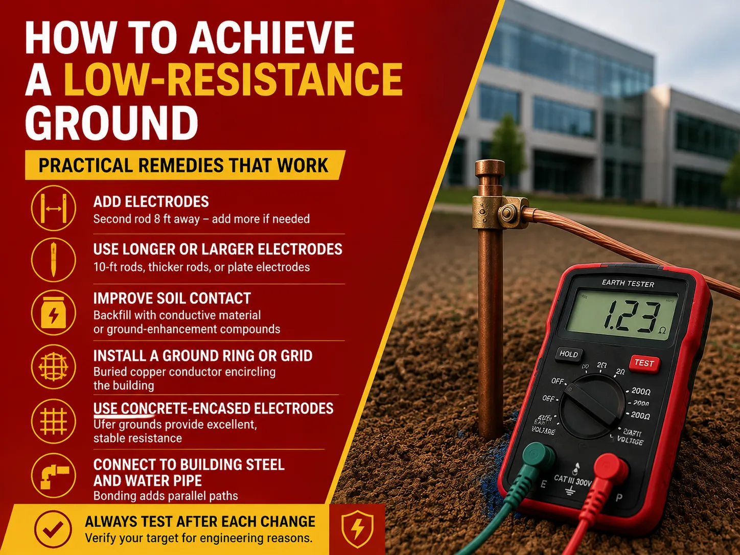 How to Achieve a Low-Resistance Ground