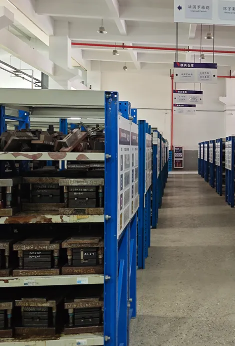 In-house mold center at HUYU factory
