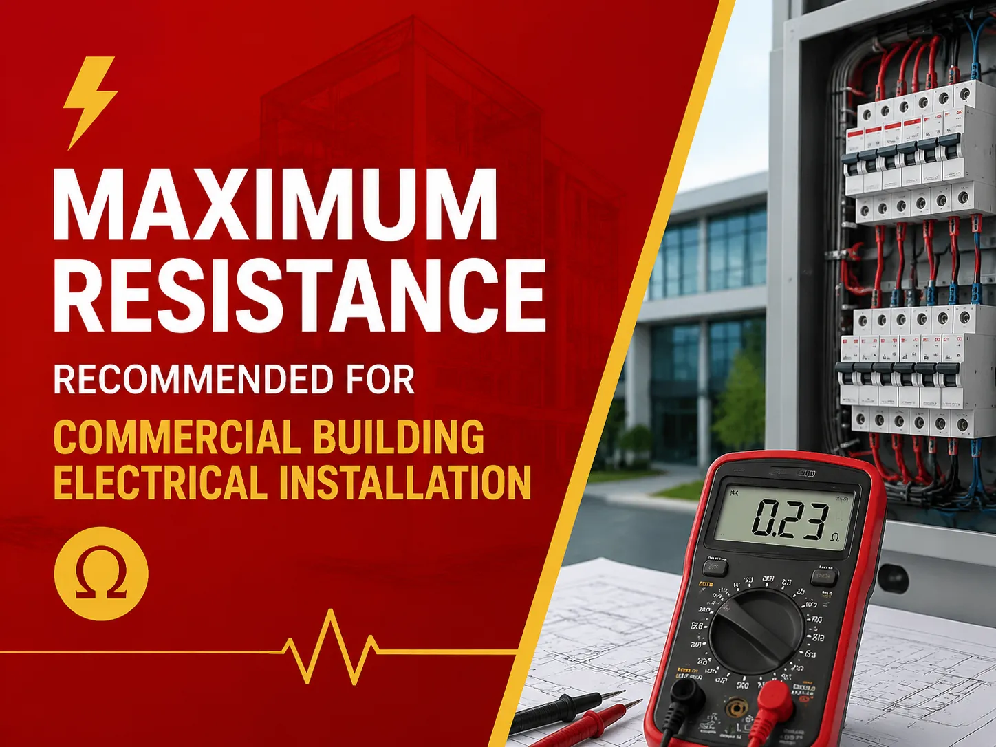 Maximum Resistance Recommended for Commercial Building Electrical Installation