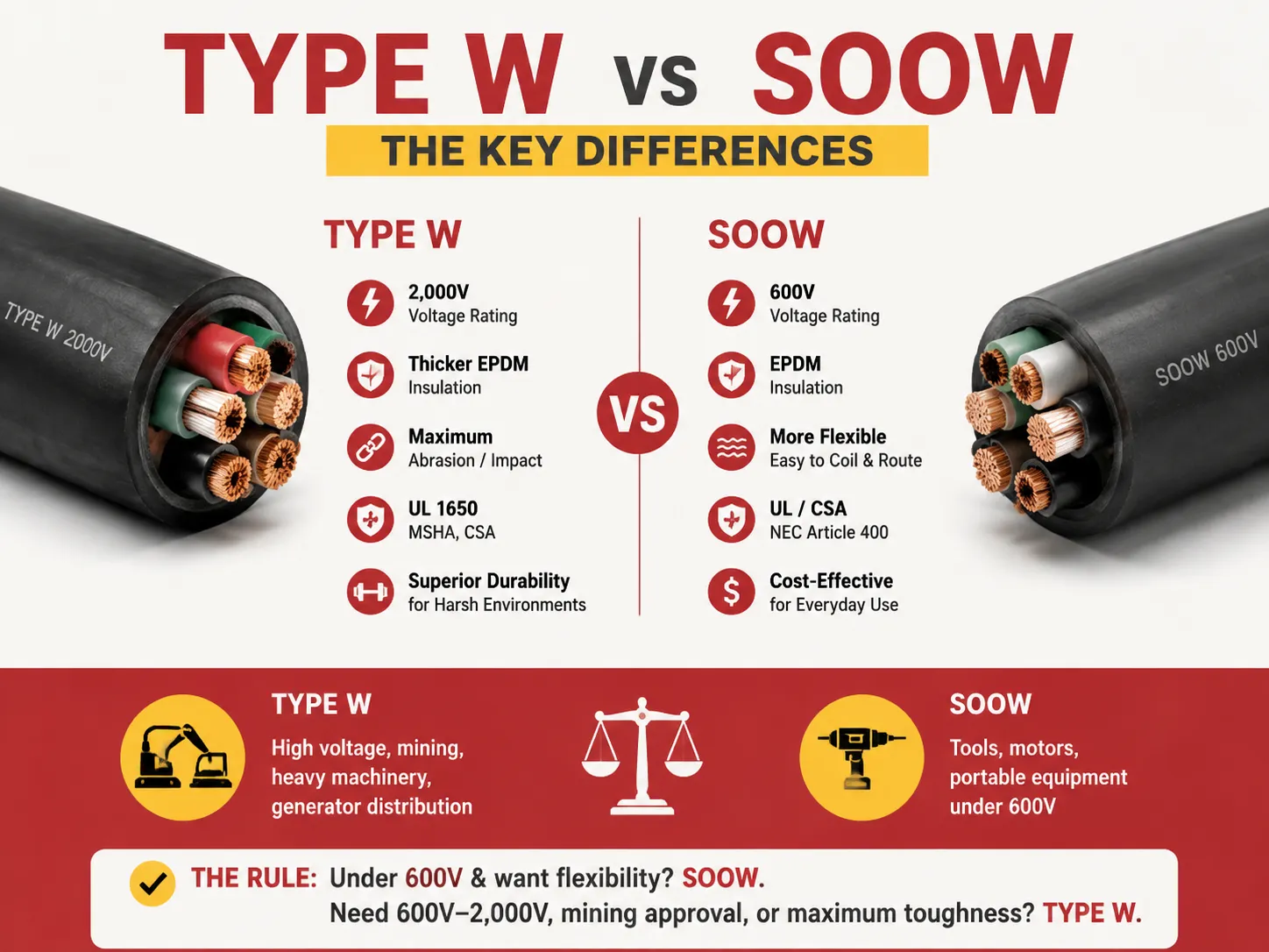 Type W vs SOOW