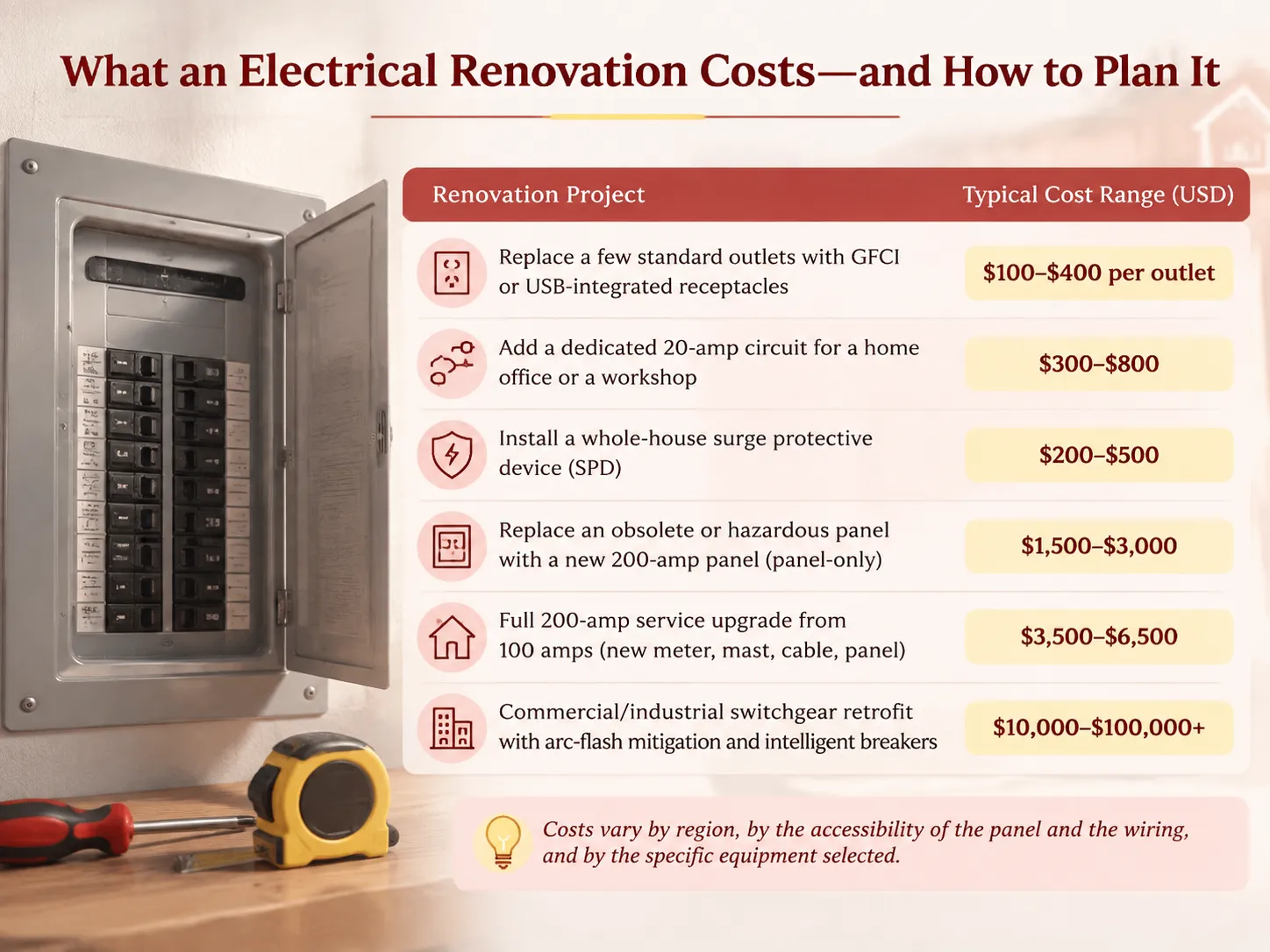 What an Electrical Renovation Costs—and How to Plan It