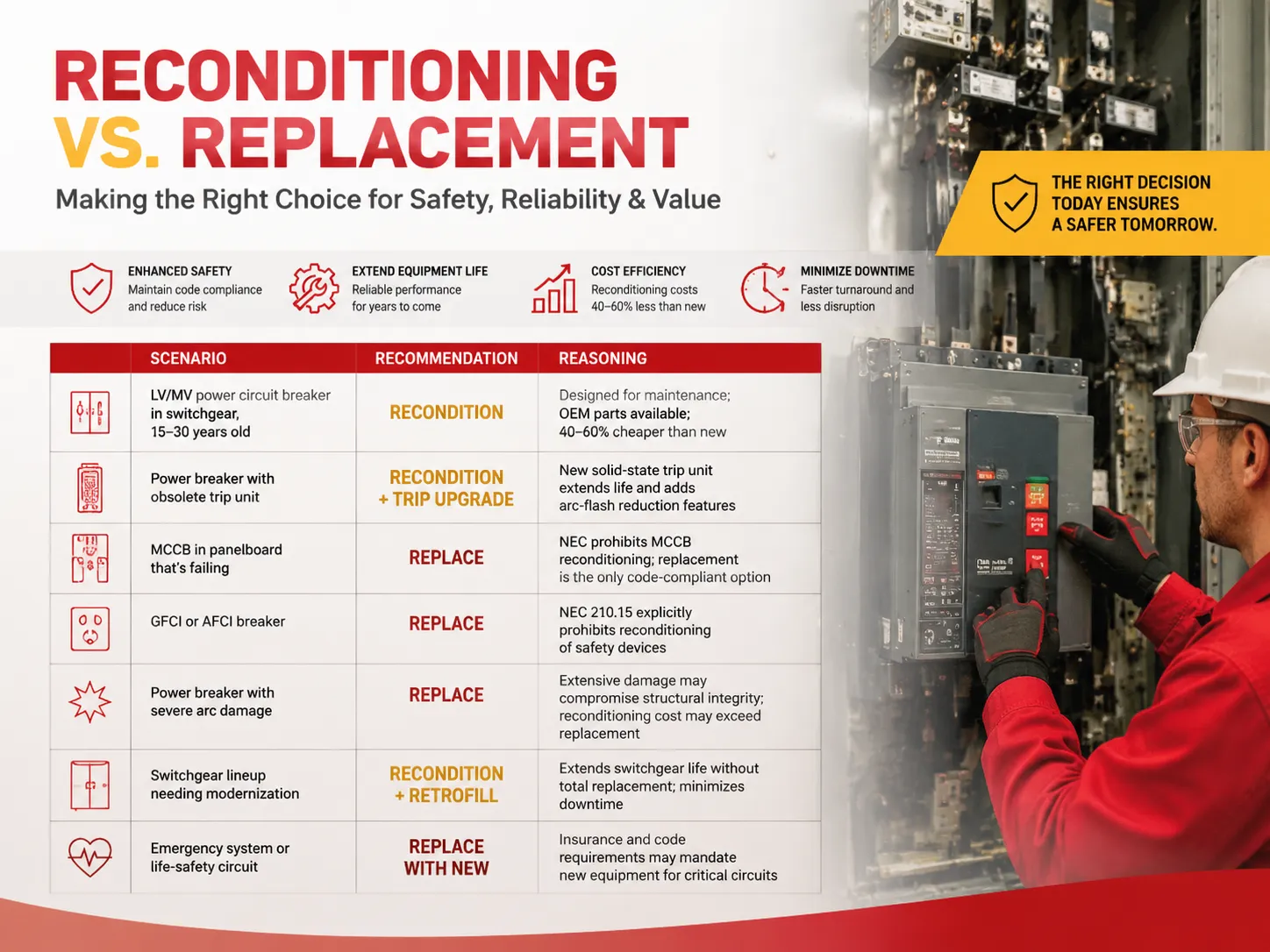 When to Choose Reconditioning vs. Replacement