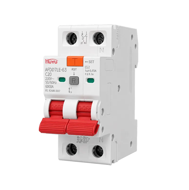 AFDD7LE-63 arc fault detection device AFDD+RCBO 2P and 3P+N