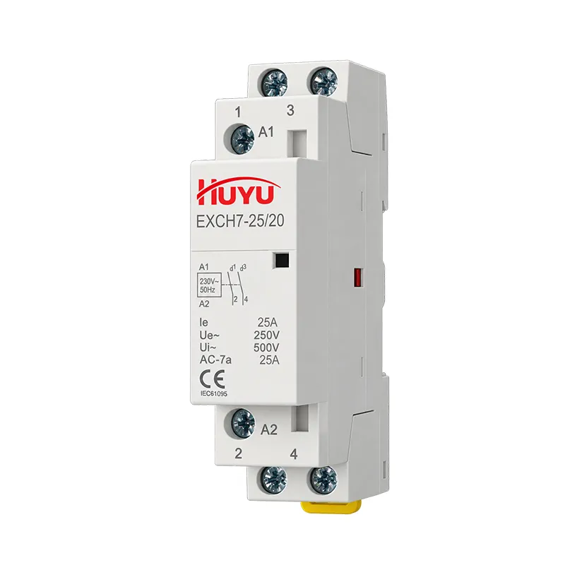 EXCH7 modular contactor series 1P 2P 3P 4P DIN rail