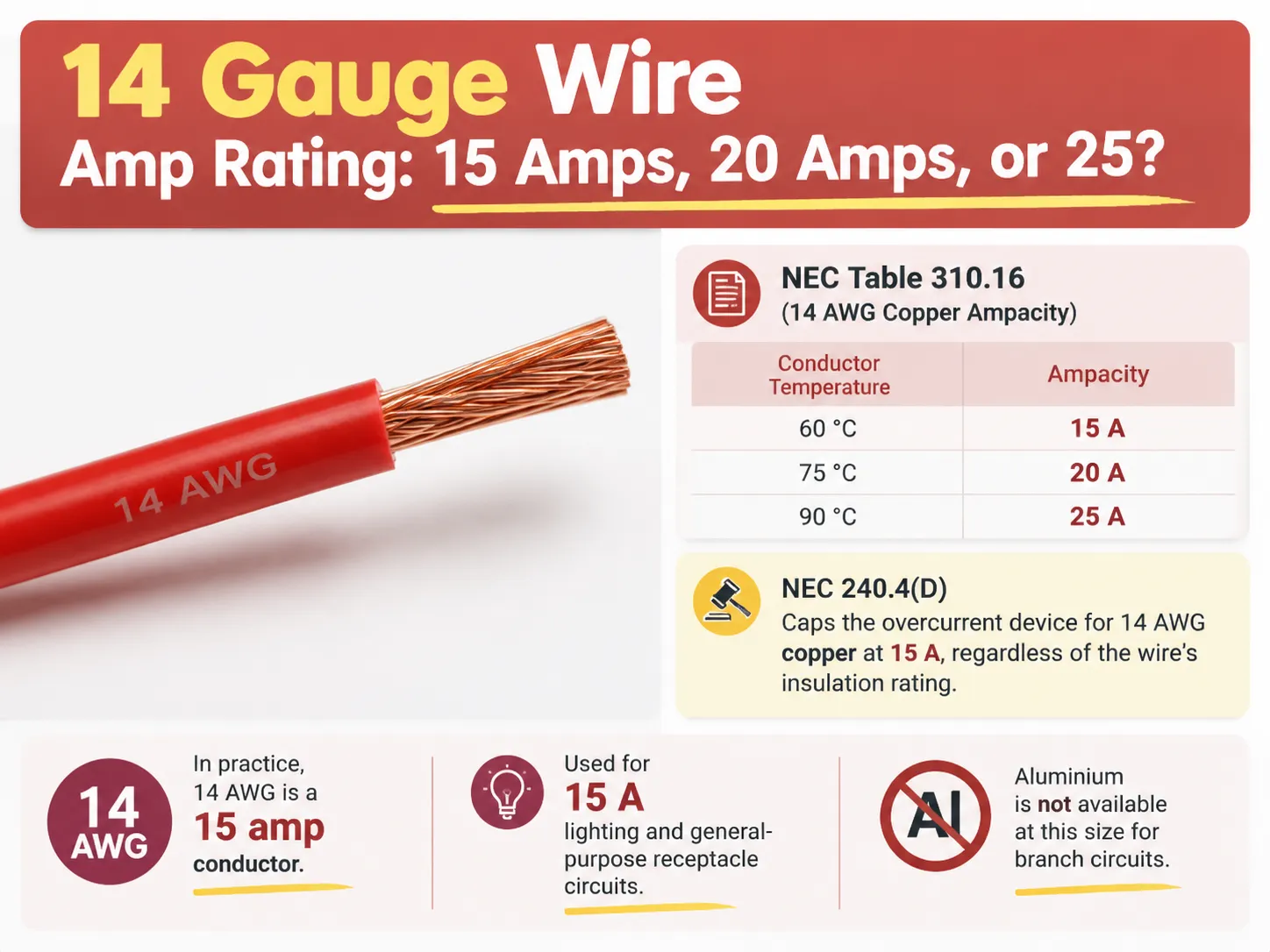 14 Gauge Wire Amp Rating