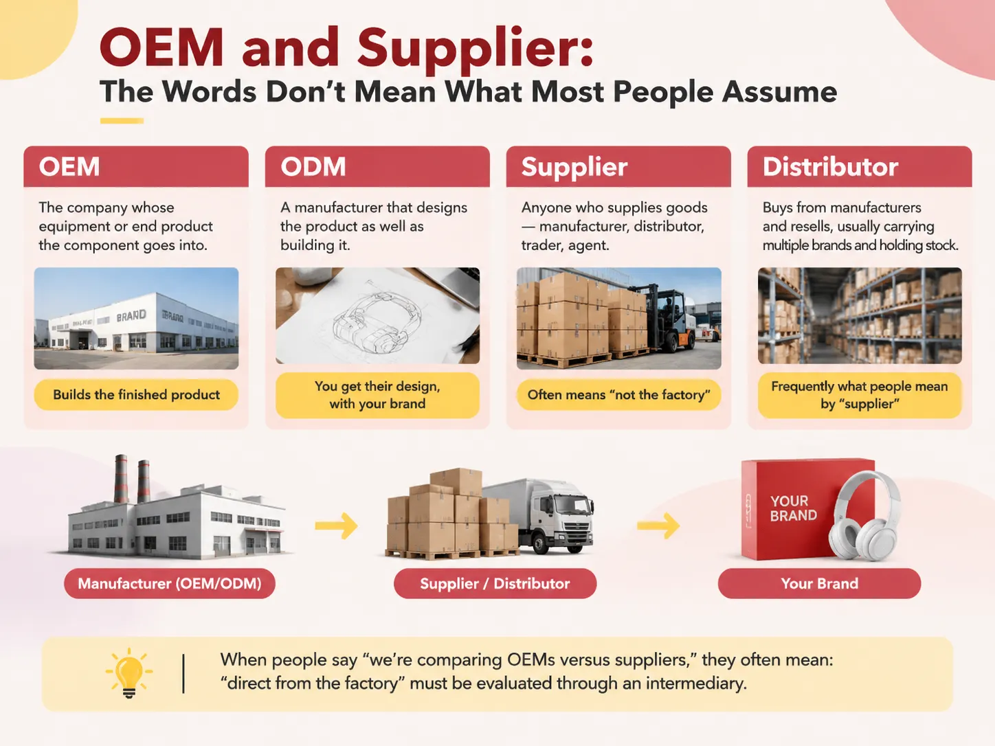 OEM and Supplier: The Words Don't Mean What Most People Assume