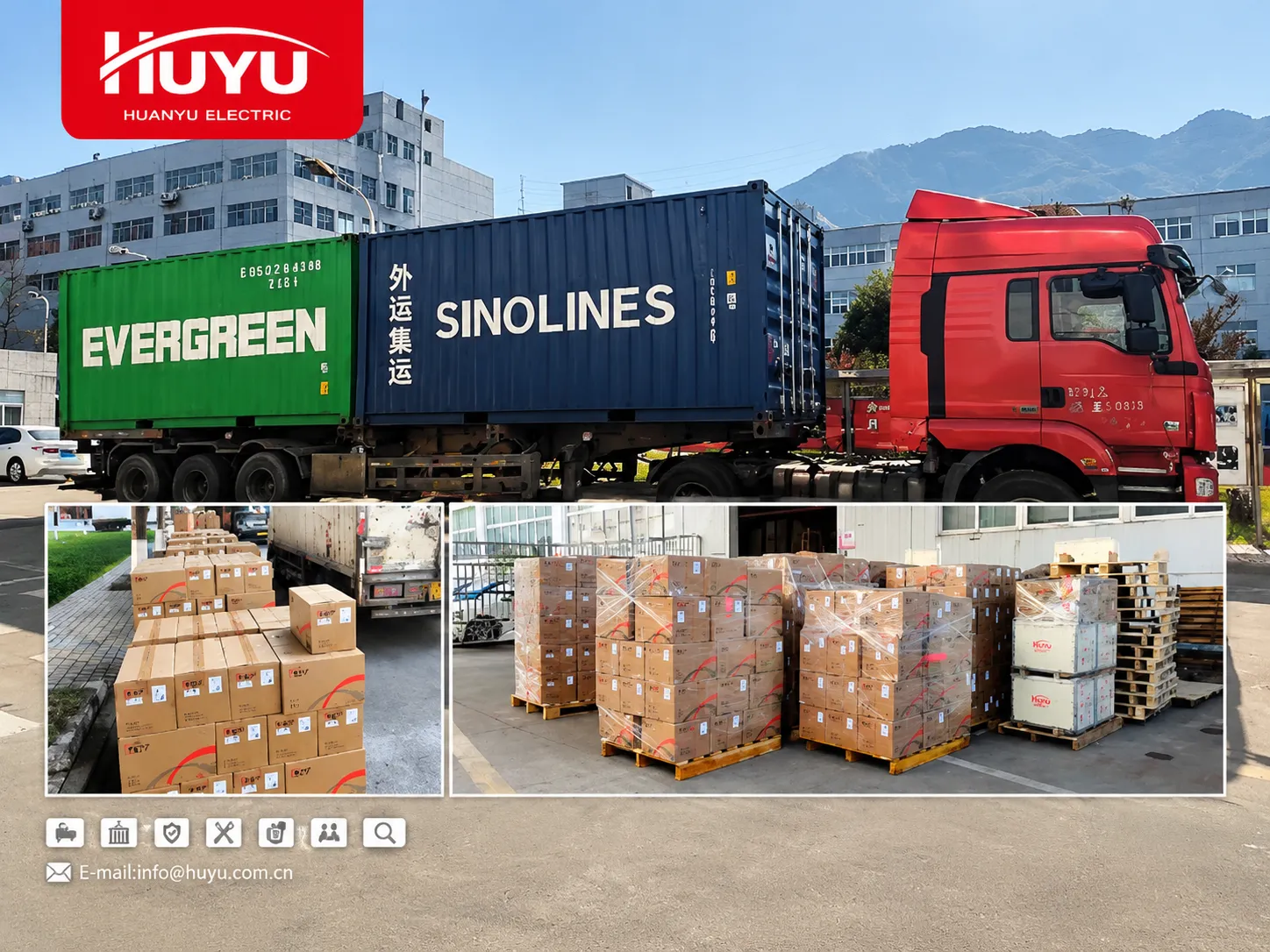 Another Full Container Ships from HUYU Electric