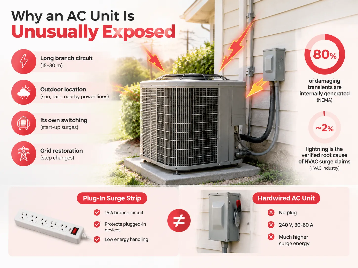 Why an AC Unit Is Unusually Exposed